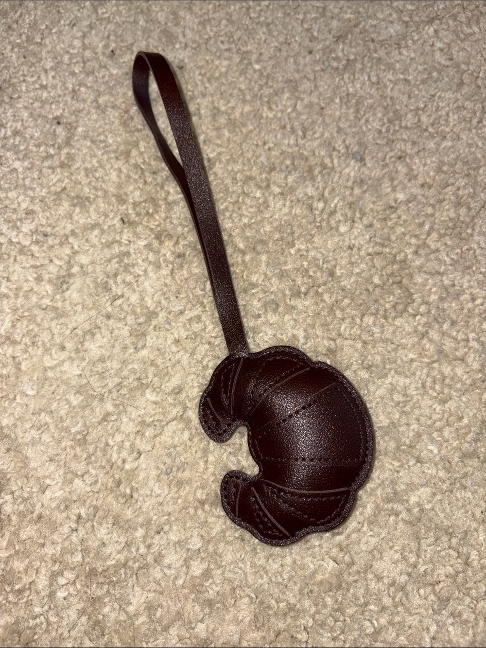 Chocolate Brown Croissant Charm